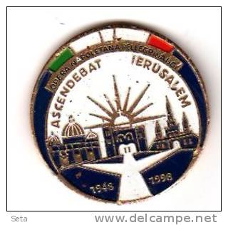 Gerusalemme,Jerusalem Spilla 4cm 1998, Opera Pia Pellegrinaggi,pins - Altri & Non Classificati