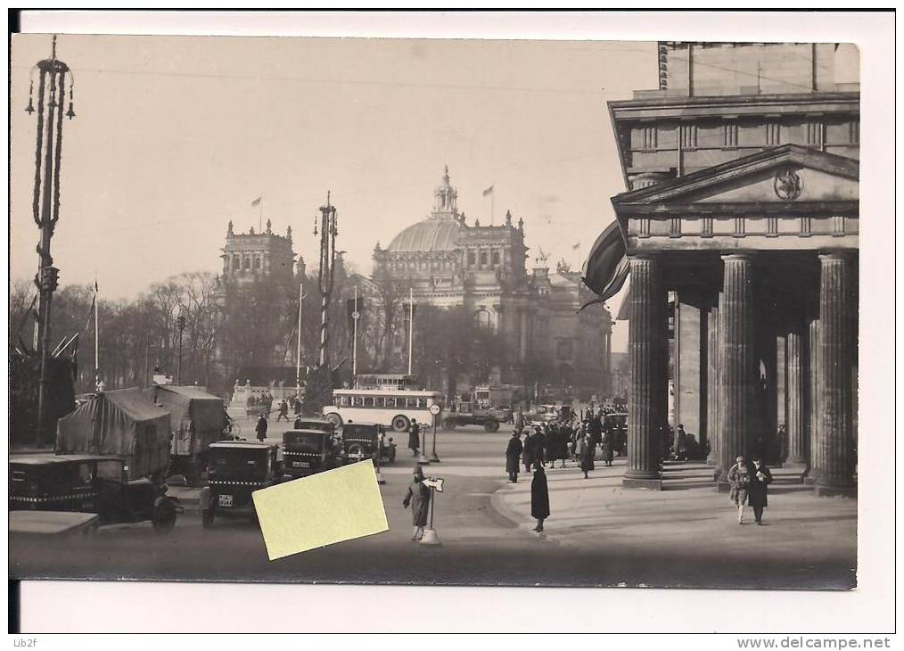 Berlin 1930 Brandenburg Tor Porte De Brandenburg - Other & Unclassified
