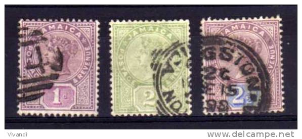 Jamaica - 1889/91 - Definitives (Watermark Crown CA) - Used - Jamaica (...-1961)