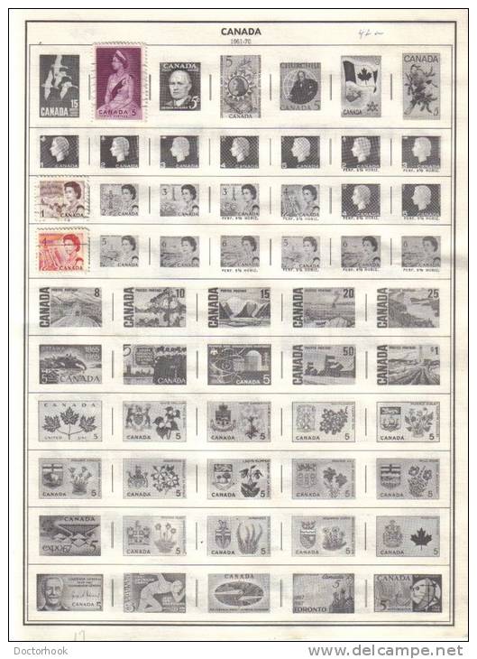 CANADA    Collection Of  Mounted Mint And Used As Per Scan. ( 4 SCANS) - Collections