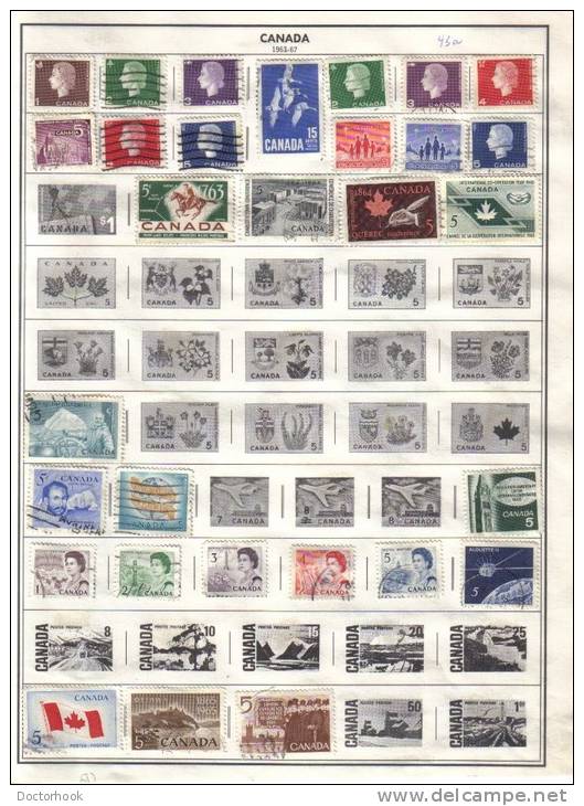 CANADA    Collection Of  Mounted Mint And Used As Per Scan. ( 2 SCANS) - Collections