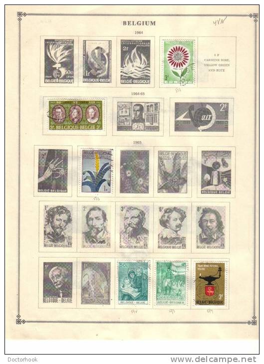 BELGIUM    Collection Of  Mounted Mint And Used As Per Scan. ( 4 SCANS) - Sammlungen