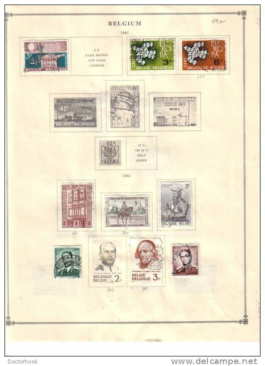 BELGIUM    Collection Of  Mounted Mint And Used As Per Scan. ( 4 SCANS) - Collections