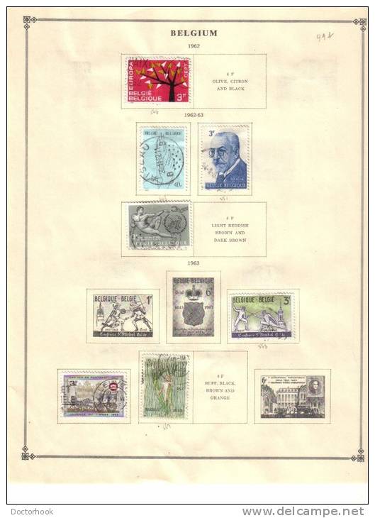 BELGIUM    Collection Of  Mounted Mint And Used As Per Scan. ( 4 SCANS) - Sammlungen