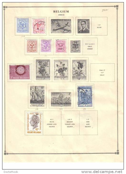 BELGIUM    Collection Of  Mounted Mint And Used As Per Scan. ( 4 SCANS) - Sammlungen