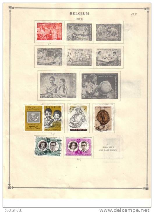 BELGIUM    Collection Of  Mounted Mint And Used As Per Scan. ( 4 SCANS) - Collections