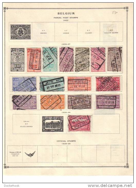 BELGIUM    Collection Of  Mounted Mint And Used As Per Scan. ( 3 SCANS) - Collections