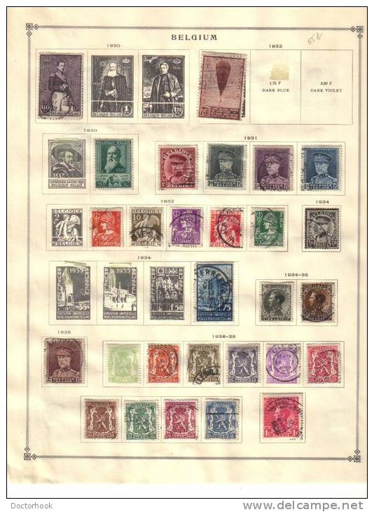 BELGIUM    Collection Of  Mounted Mint And Used As Per Scan. ( 4 SCANS) - Collections