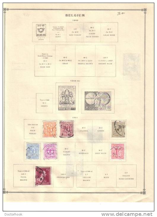 BELGIUM    Collection Of  Mounted Mint And Used As Per Scan. ( 4 SCANS) - Collections