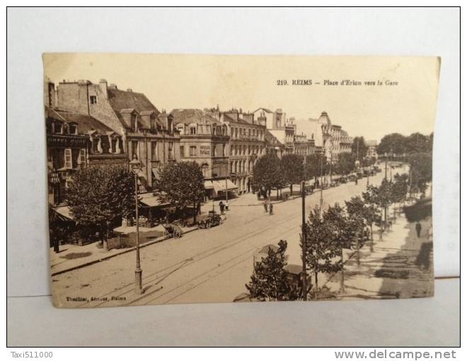 REIMS  Place D'ERLON Vers La Gare (rue De Chativesle ) - Reims