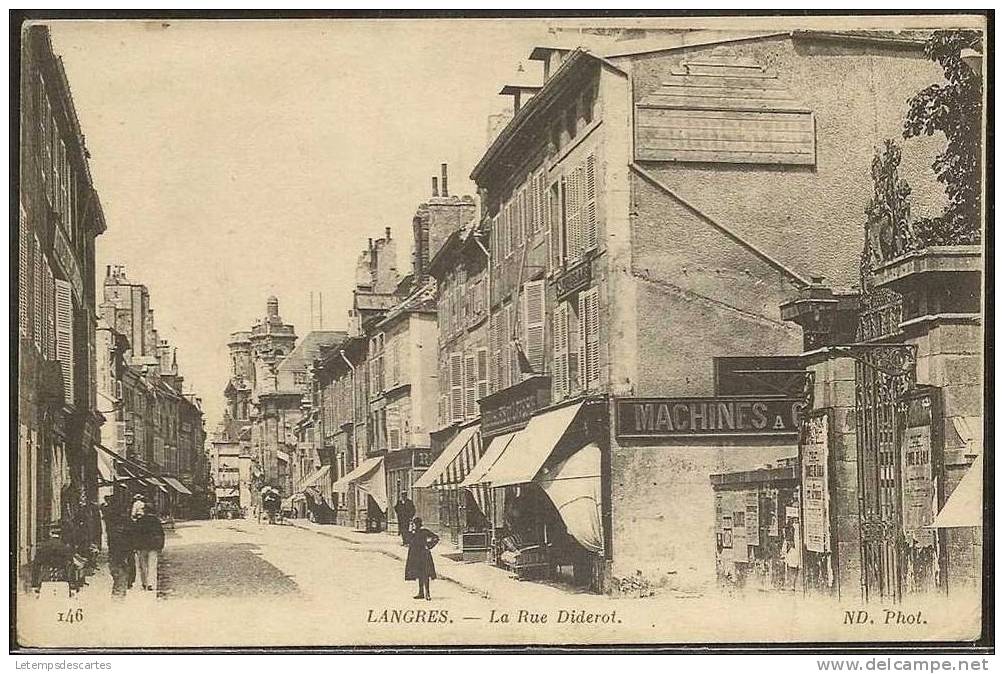 - CPA 52 - Langres, Rue Diderot - Langres
