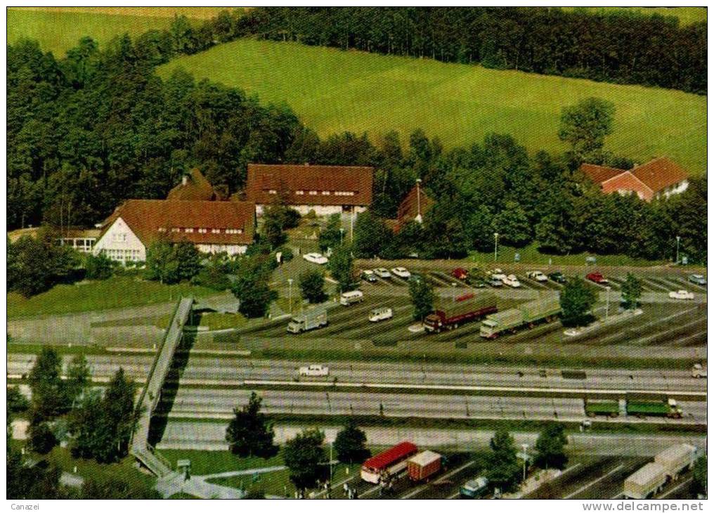AK Gütersloh, Bundesautobahn-Rasthaus-Hotel, G + A Neef, Ung - Guetersloh