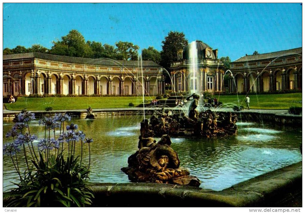 AK Bayreuth, Eremitage, Wasserspiele Mit Sonnentempel, Gel 1971 - Bayreuth