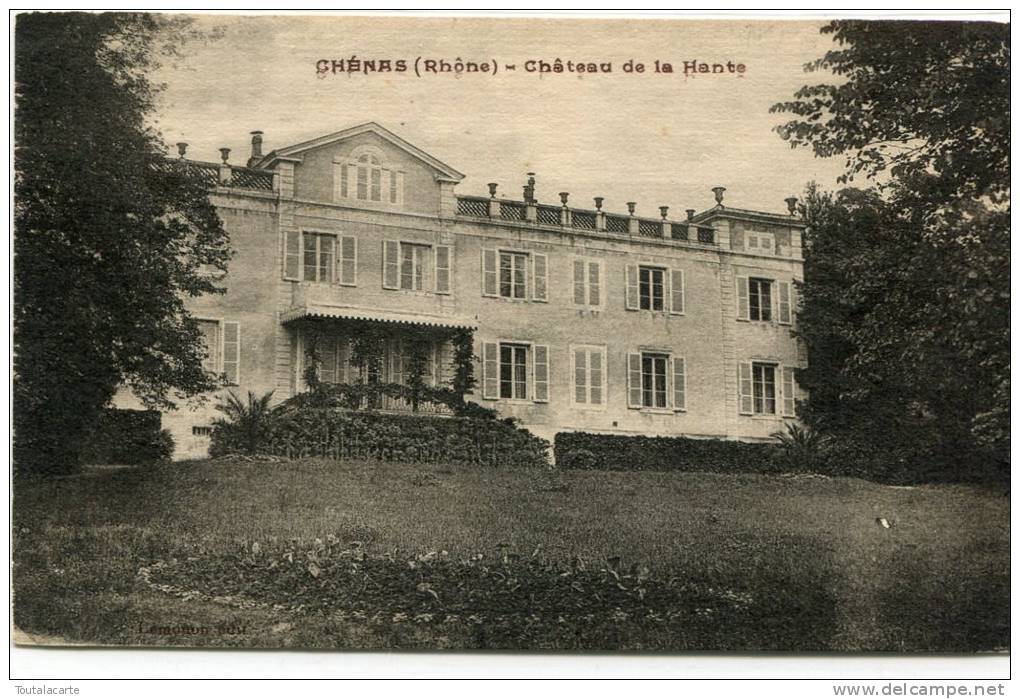 CPA 69 CHENAS CHATEAU DE LA HANTE 1927 - Chenas