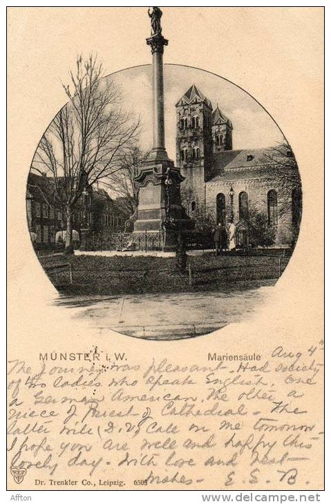 Munster I W 1900 Postcard - Muenster