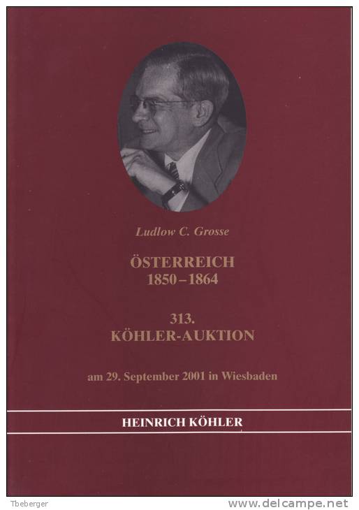 AC Köhler 2001 Ludlow Grosse Collection Austria Österreich 1850-1864, 382 Lots In Full Color - Briefe U. Dokumente