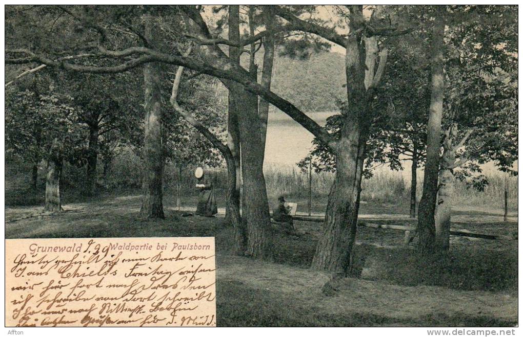 Grunewald 1900 Postcard - Charlottenburg