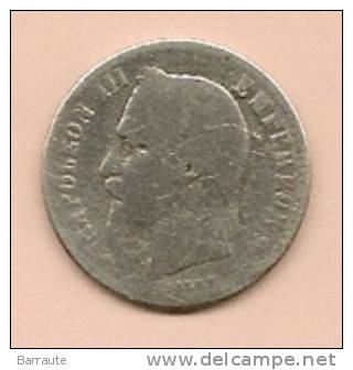 50 Centimes Napoleon III FRANCE 1866 . B - 50 Centimes