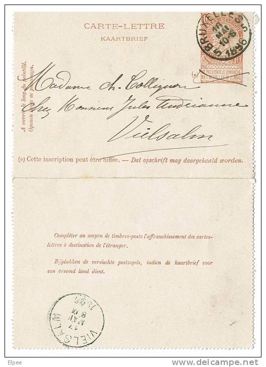 Carte-lettre 9, Oblitérée Bruxelles 5, Sans Bords - Postbladen