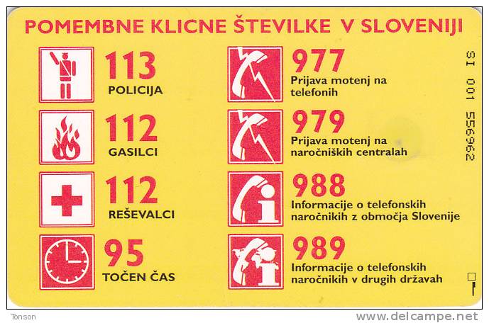 Slovenia, 043, Rimska Cesta / Pomembne Klicne Številke V Sloveniji, Planets, 2 Scans. - Slovénie