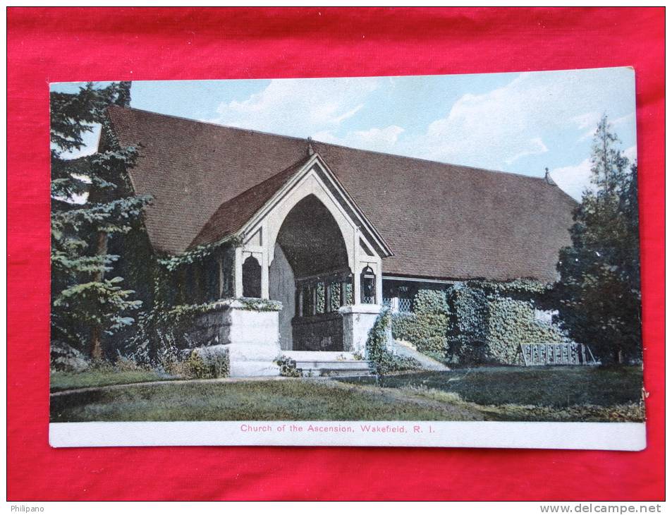 Wakefield RI  Church Of  The Ascension Ca 1910l-ref 737- ----- - Andere & Zonder Classificatie