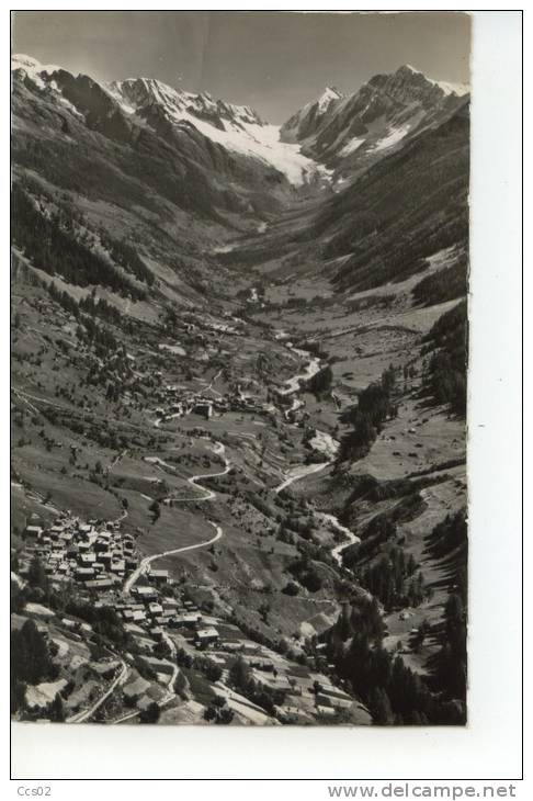 Lötschental Gegen Langgletscher Ferden Und Kippel - Ferden