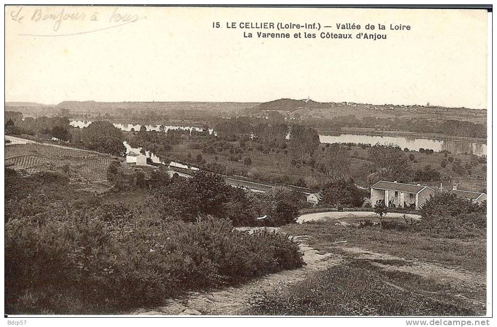 44 - Loire Atlantique - LE CELLIER - La Varenne Et Les Coteaux D'Anjou - Format  8,9 X 13,7 - Edit  F . Chapeau - Nantes - Le Cellier