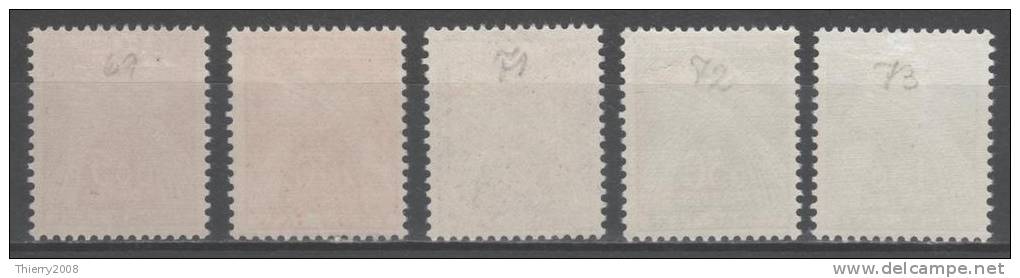 Timbres Taxes N° 90 à 94  Neuf ** Gomme D'Origine  TTB - 1960-.... Neufs