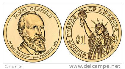 USA 1 Dollar 2011 D Mint "James Garfield" UNC - 2007-…: Presidents