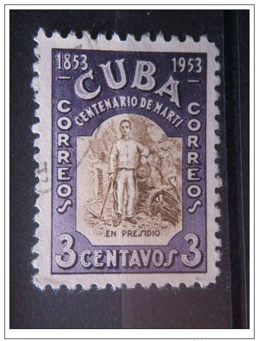 CUBA/KUBA 1953 JOSE MARTI   3 CENT. USED - Altri & Non Classificati