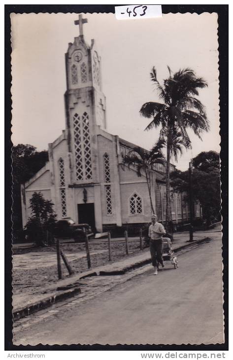 Madagascar - Mananjary : église - Voitures Années 50 ; Vers 1957 (-453) - Madagascar