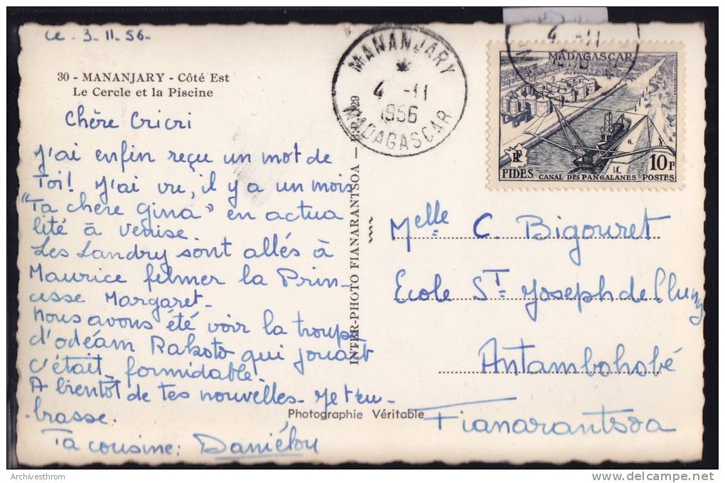 Madagascar - Mananjary : Côté Est - Le Cercle Et La Piscine ; Vers 1956 (-454) - Madagascar