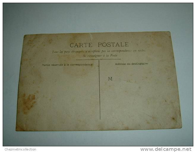 CPA CARTE PHOTO HOTEL MEUNIER HOTELLERIE METIER DEVANTURE SAONE ET LOIRE ? 574 - Hoteles & Restaurantes