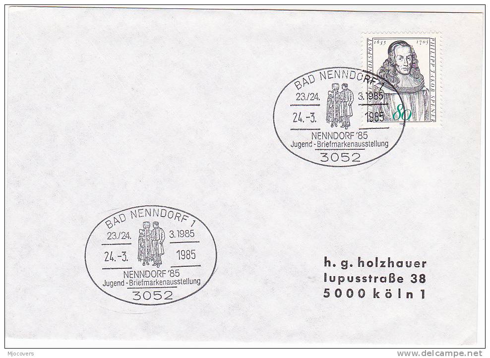 1985 Cover Bad Nenndorf COSTUME EVENT GERMANY Stamps - Costumes