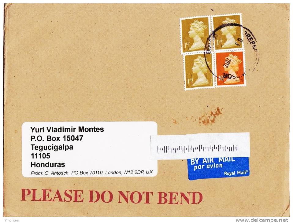 Two Covers England To Honduras ( Cat , Europa CEPT Stamps) - Ohne Zuordnung
