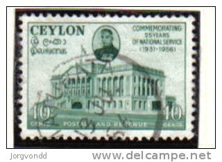 Ceylon-1956-Kotelawala (283) Gest.° - Ceylon (...-1947)