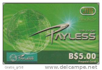 Brunei - Talk Longer, Payless 5 B$ & 10 B$ , Remote Memory, Exp Date 2004/ 2005, Used - Brunei