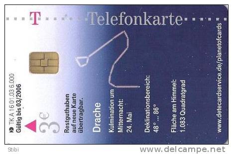 Germany - A 16 - 01.2003. - Zodiac - Draco - 6.000ex - A + AD-Series : Publicitarias De Telekom AG Alemania
