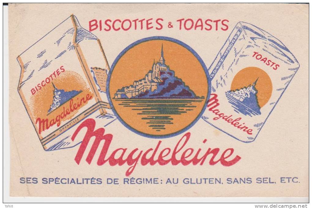 Buvard Biscottes Magdeleine - Biscottes