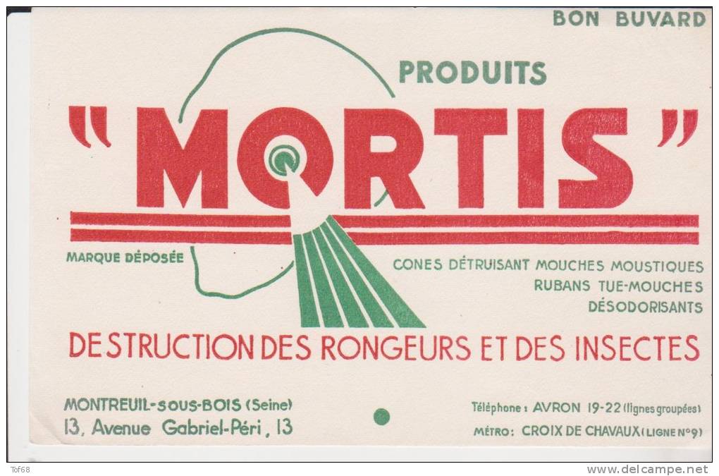 Buvard Produits Mortis - M