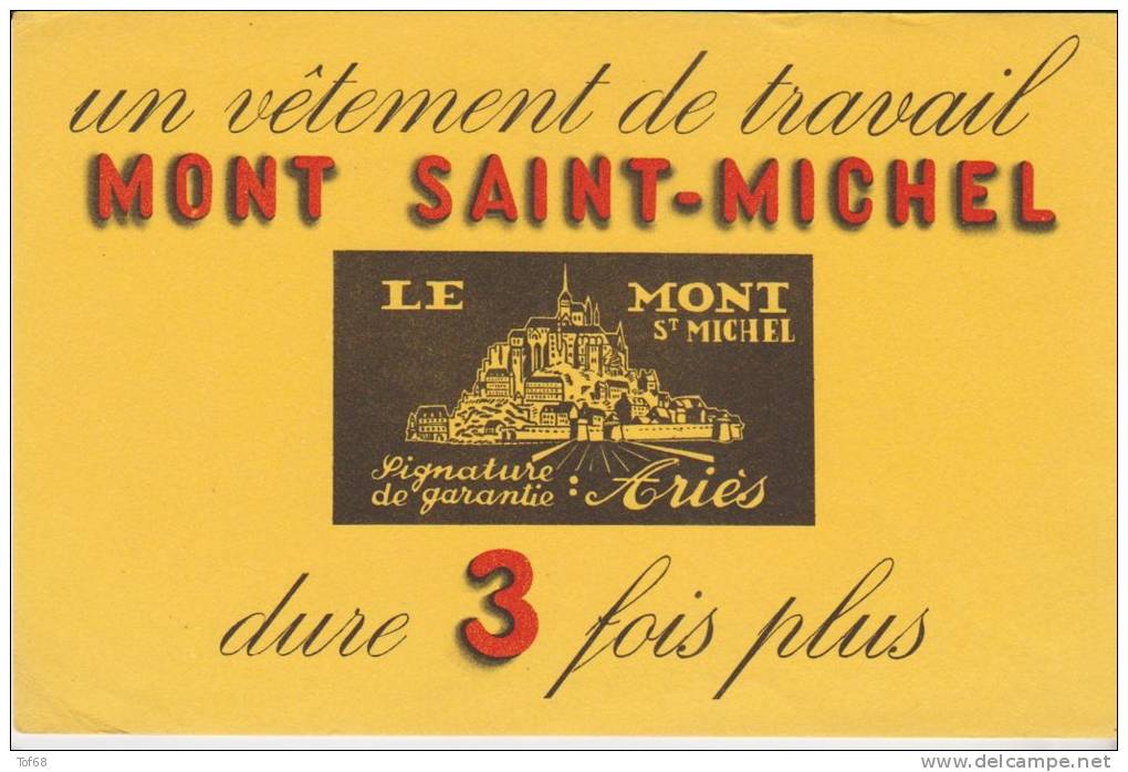 Buvard Vêtement De Travail Mont Saint Michel - Textile & Clothing