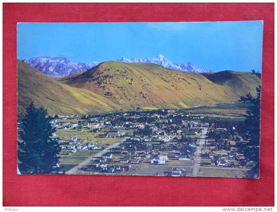 Jackson Wyoming    Birds Eye View  Early Chrome ------  ===  =====  Ref  737 - Altri & Non Classificati