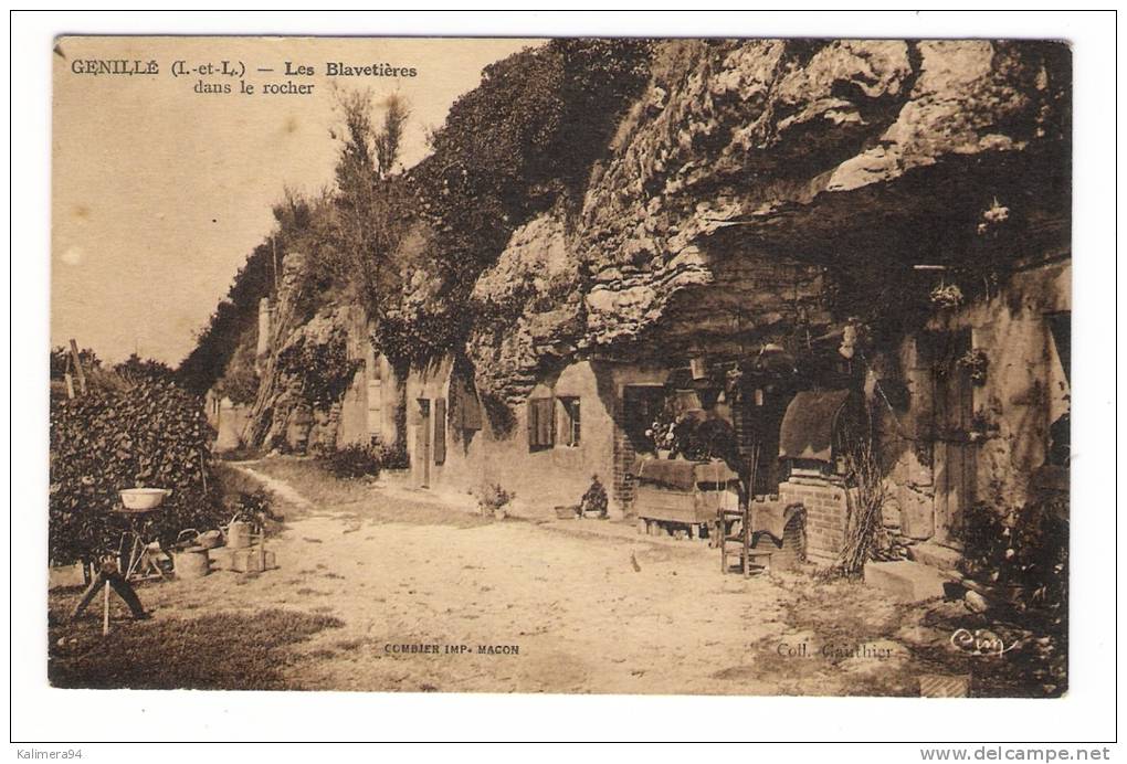 INDRE-ET-LOIRE  /  GENILLE  /  LES  BLAVETIÈRES , DANS  LE  ROCHER  ( Habitations Troglodithes ) - Genillé