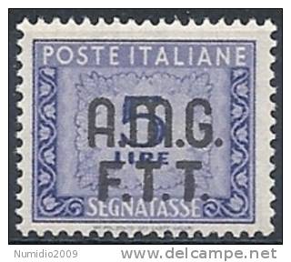 1947-49 TRIESTE A SEGNATASSE 5 LIRE MNH ** - RR8816 - Postage Due