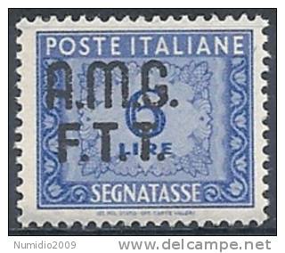 1947-49 TRIESTE A SEGNATASSE 6 LIRE MNH ** - RR8816 - Postage Due