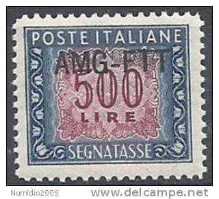 1949-54 TRIESTE A SEGNATASSE 500 LIRE MNH ** - RR10961 - Postage Due