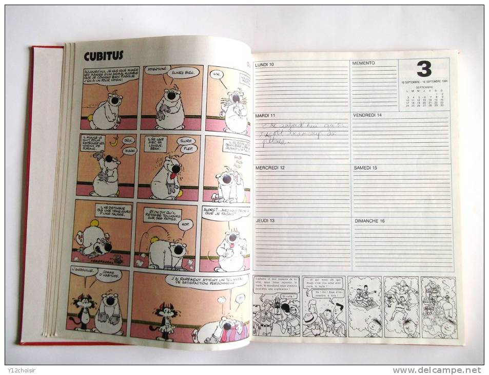 AGENDA DU JOURNAL TINTIN 1984 1985 BRUXELLES PARIS - Tintin