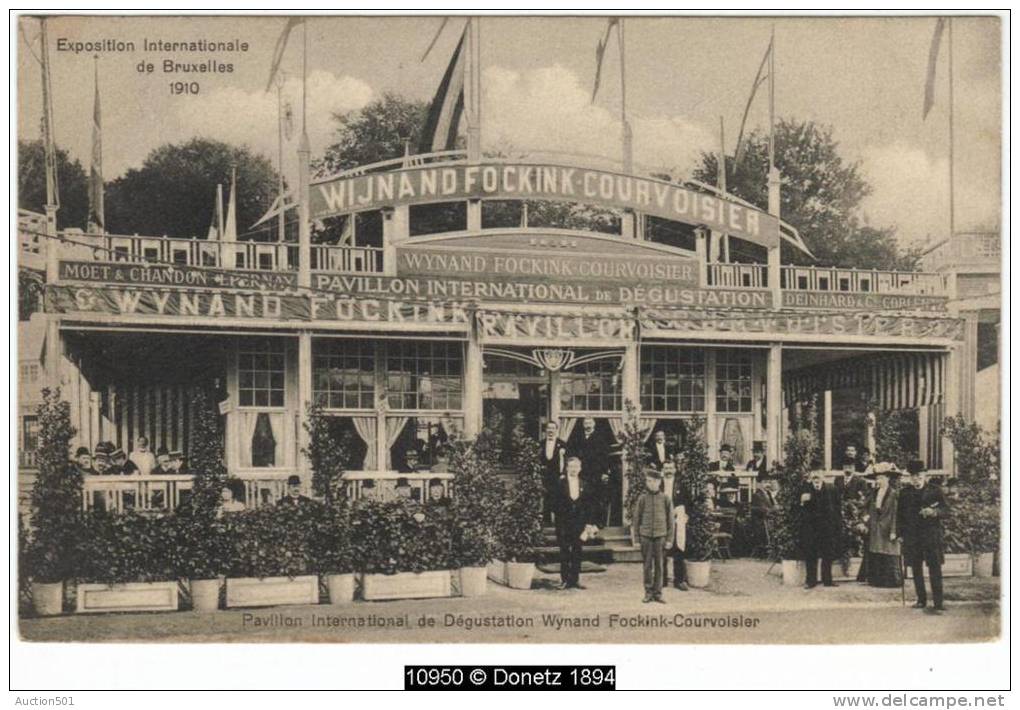 10950g MOÊT &amp; CHANDON - Pavillon International De Dégustation Wynand Fockink-Courvoisier - Bruxelles 1910 - Expositions Universelles