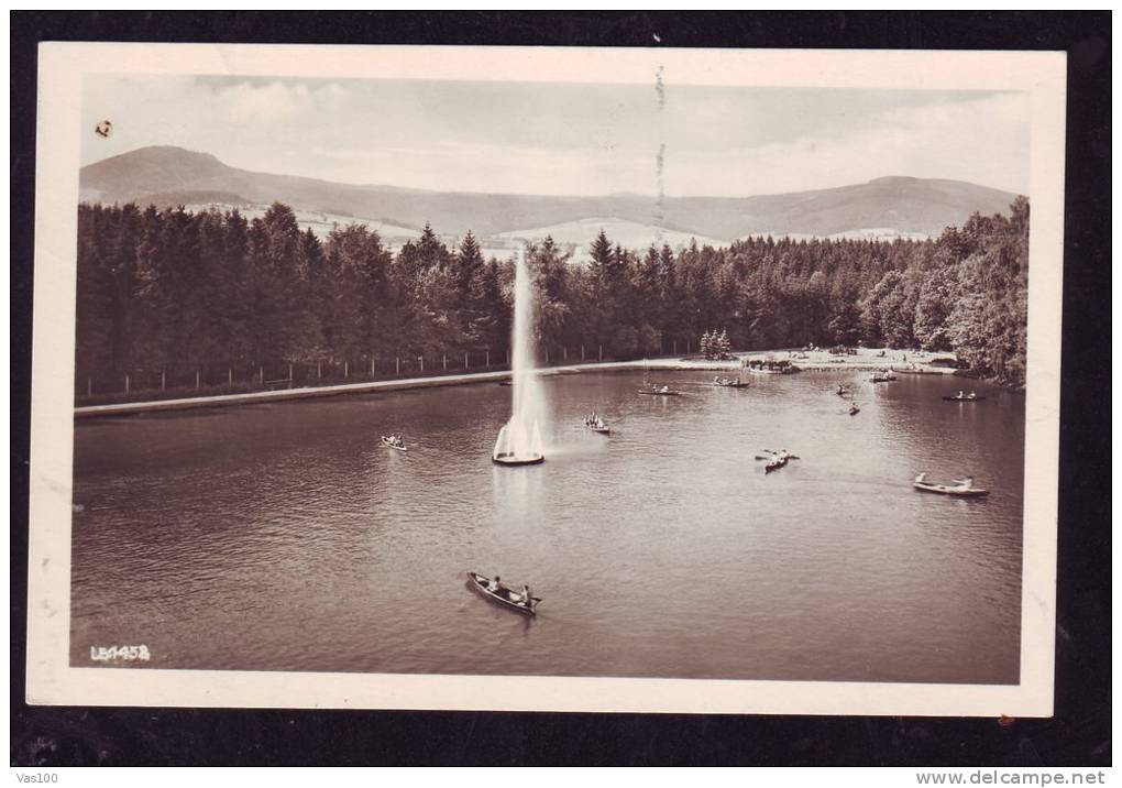 WALDSTRANDBAD,BOATS,FOREST,LAKE,GERMANY - Ansbach