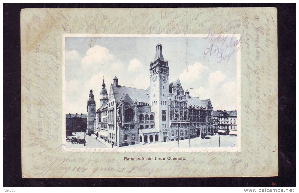 CHEMNITZ, CITY HALL,VIEW,GERMANY - Chemnitz